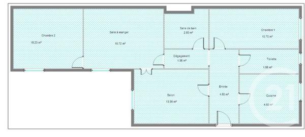 Appartement F4 à vendre  4 pièces - 72,55 m2 PARIS - 75007