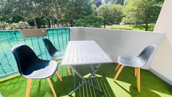 Dpt Finistère (29), à vendre QUIMPER appartement T3 de 78,40 m² habitable - Terrasse - Balcon - Cave.