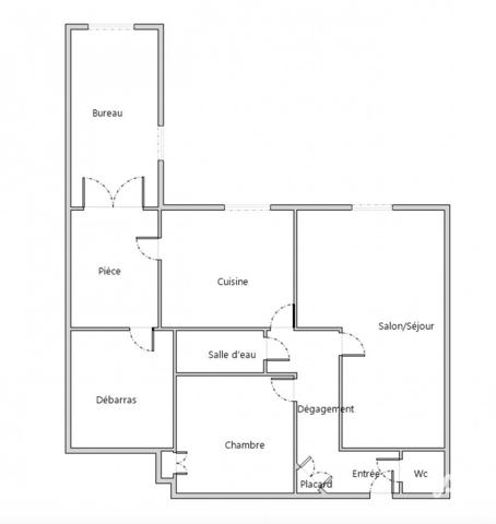 Appartement à vendre 4 pièces 81 m² Lyon 2