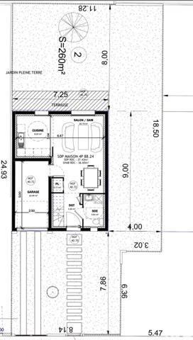 Terrain à vendre 260 m² Savigny-sur-Orge
