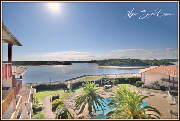 Appartement à vendre T2 BIS à VIEUX BOUCAU LES BAINS (40) avec vue exceptionnelle sur le lac.