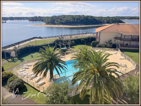 Appartement à vendre T2 BIS à VIEUX BOUCAU LES BAINS (40) avec vue exceptionnelle sur le lac.