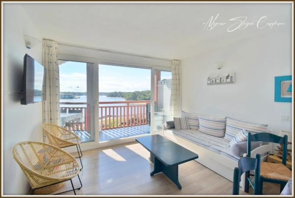 Appartement à vendre T2 BIS à VIEUX BOUCAU LES BAINS (40) avec vue exceptionnelle sur le lac.