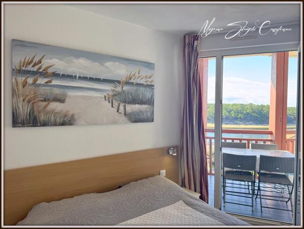 Appartement à vendre T2 BIS à VIEUX BOUCAU LES BAINS (40) avec vue exceptionnelle sur le lac.