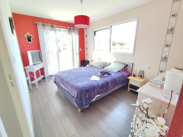 Propriété d'exception de 131 m2 exposée plein Sud ''Rare à la vente''
Venez découvrir et posez vos valises dans cette belle maison familiale bien pensée et très lumineuse, Une maison clé en main avec vie de plain pied, garages, dépendances, Jardin, Cuisine d'été, Terrain de pétanque...
Cette charmante maison sera ravir grand et petit par ses volumes, sa fonctionnalité, sa localisation et son cadre verdoyant.
Elle se compose de la manière suivante :
Au Rez de chaussée : Entrée sur Séjour - Salon - Salle à manger - Cuisine ouverte toute équipée, un poêle à bois suspendu central (chaleur diffuse), salle de bain et douche (double vasque), Bureau, Buanderie, Cave,
Chambre parentale avec dressing, WC séparé.
A l'Etage : Mezzanine 'espace bureau', 2 chambres avec dressing, Salle d'eau, WC séparé
Annexes : Un Atelier (avis aux bricoleurs), un garage, un préau, une dépendance en pierre (stockage divers), Poulailler, Potager, Récupérateur d'eau de pluie, Jardin Arboré ''mais pas trop'', Cour bitumé, portail électrique et terrain clos
Maison Très bien isolée, Double vitrage, Chauffage au sol haut et bas, Pompe à chaleur, Vmc Simple flux ''Coup de Cœur assuré''