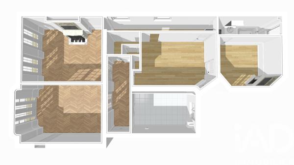 Appartement à vendre 4 pièces 96,82 m² Paris 17