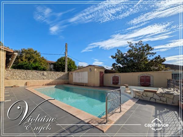 Grande maison familiale avec dépendances, piscine et vaste atelier à Pépieux (Aude – Minervois)