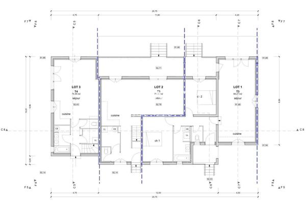 Maison 3 pièces 69 m²