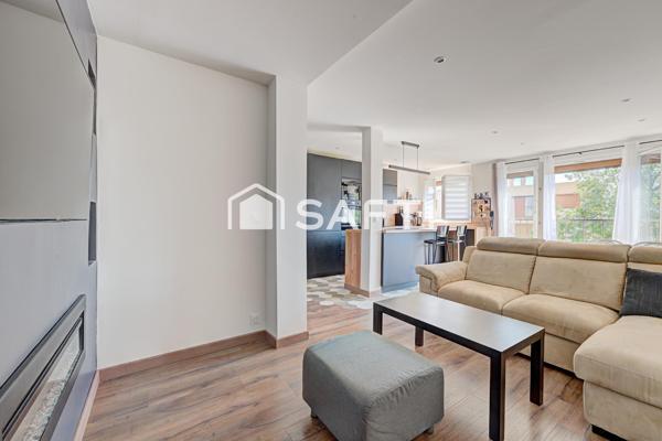 Appartement 3 pièces en parfait état avec stationnement