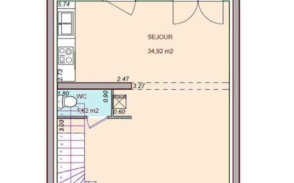 Maison à vendre    3 pièces •  Moutiers