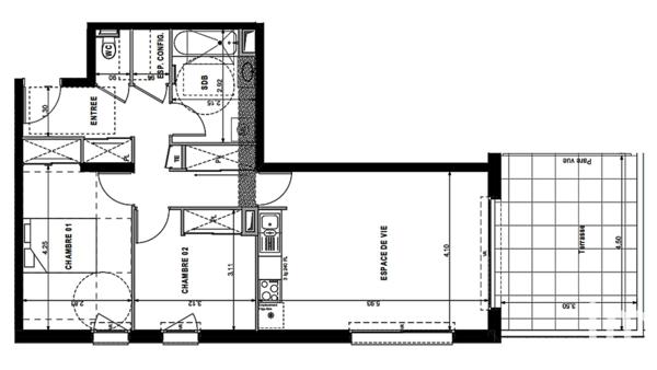 Appartement à vendre 3 pièces 65 m² Sciez