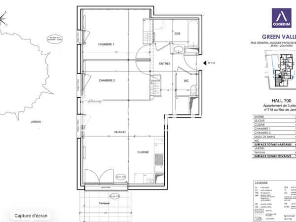 Location Appartement 3 pièces 64.78 m² - Louviers 27400