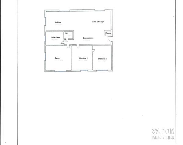 Appartement 5 pièce(s) 2 chambre(s) 85 m²