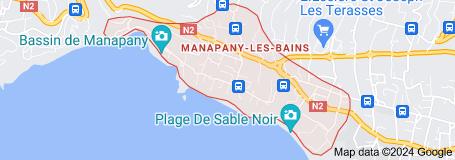 Manapany-Les-Bains. Terrain de 480 m² constructible R+1+C, avec tout à l'égout.