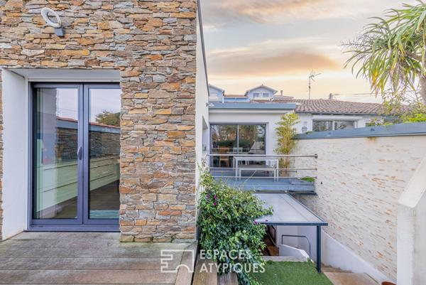 Maison familiale en centre-ville avec accès à la plage