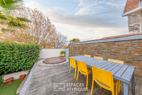 Maison familiale en centre-ville avec accès à la plage