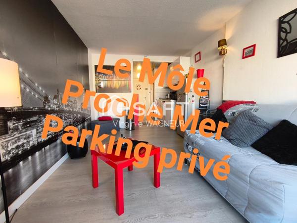 Studio très bon état - Parking privé - Proche mer