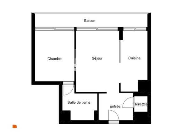 Appartement 2 pièces - 53 m²