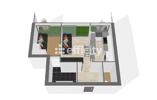 Appartement 2 pièces - 53 m²