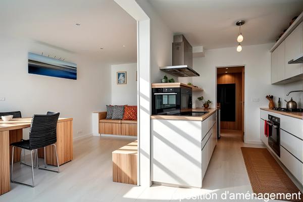 F2 avec balcon sur parc