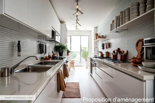 F2 avec balcon sur parc