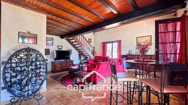 Maison familiale 4 chambres avec piscine, dépendance et garage indépendant – Pomarez centre