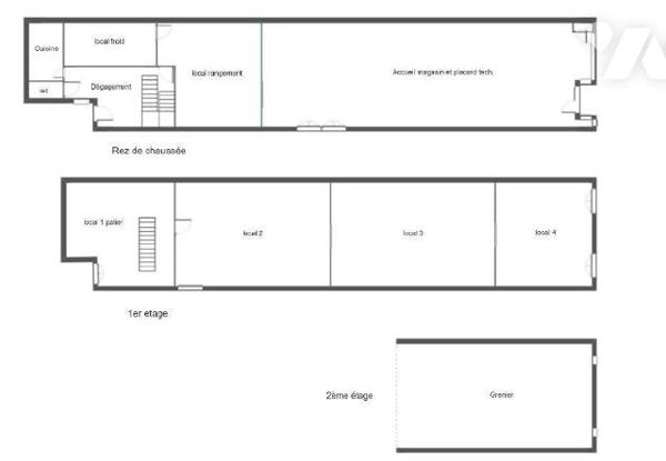 VIC-FEZENSAC, immeuble avec local commercial .
