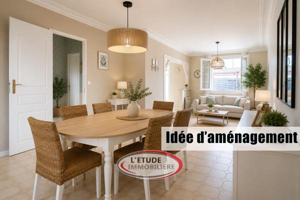 STE PAZANNE BOURG : plain pied 127 m², 4 chambres, 2 garages, terrasse et dépendance sur 791 m² de parcelle !