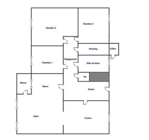 Appartement 4 pièces                                        - 44600 Saint-Nazaire Réf : 3849