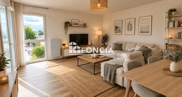 À vendre Appartement 3 pièces 65.44 m² - Nantes 44300