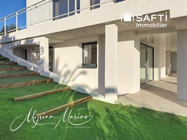 APPARTEMENT D’EXCEPTION EN REZ-DE-VILLA AVEC TERRASSE ET VUE MER - LES ISSAMBRES (83380)