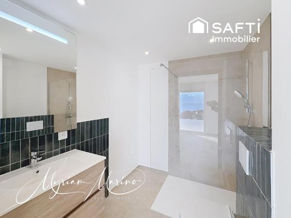 APPARTEMENT D’EXCEPTION EN REZ-DE-VILLA AVEC TERRASSE ET VUE MER - LES ISSAMBRES (83380)