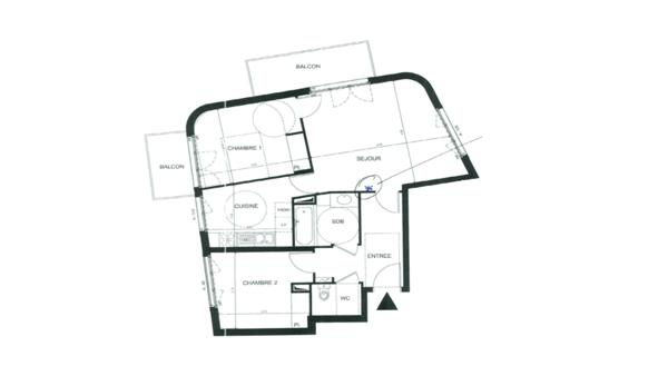 Appartement à vendre 3 pièces 67 m² Boulogne-Billancourt