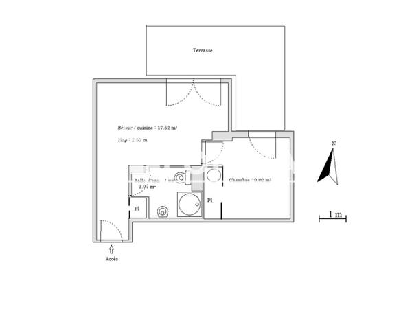 Location Appartement 2 pièces 30.51 m² - LIEU DIT LES VIEILLES VIGNES Cavignac 33620