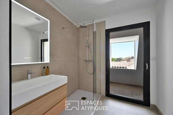 Duplex en dernier étage avec terrasses, vue, ascenseur et garage