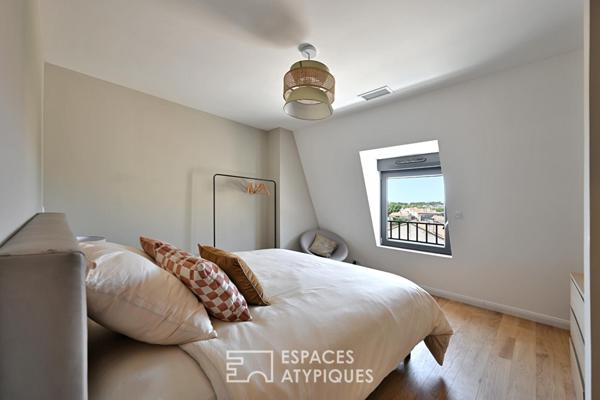 Duplex en dernier étage avec terrasses, vue, ascenseur et garage