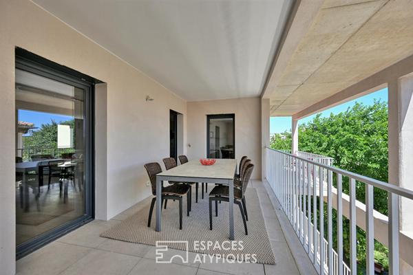 Duplex en dernier étage avec terrasses, vue, ascenseur et garage
