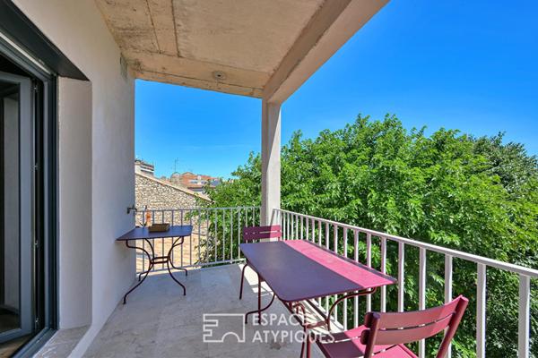 Duplex en dernier étage avec terrasses, vue, ascenseur et garage