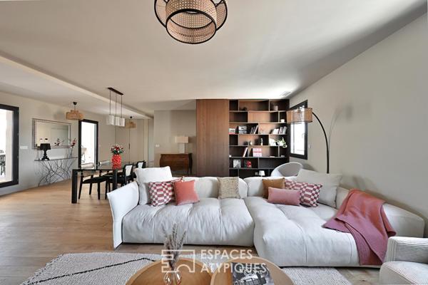 Duplex en dernier étage avec terrasses, vue, ascenseur et garage