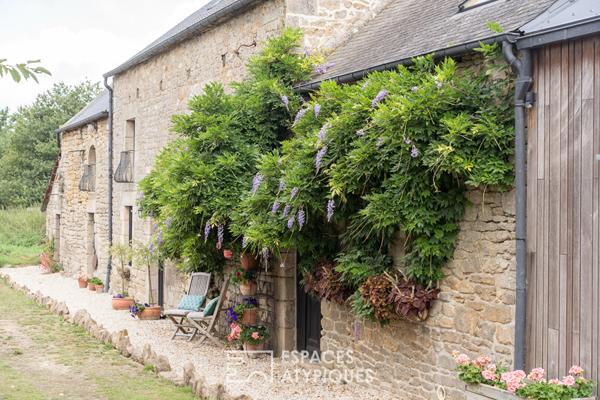 Charmante longère, son atelier d’artiste et sa dépendance en pierre