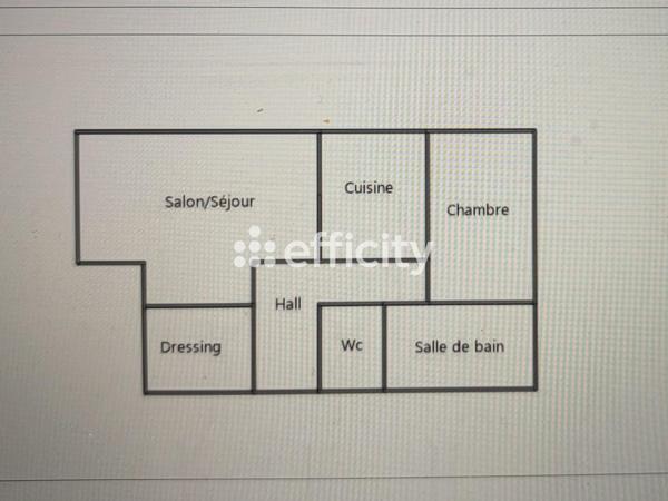 Appartement 2 pièces - 57 m²