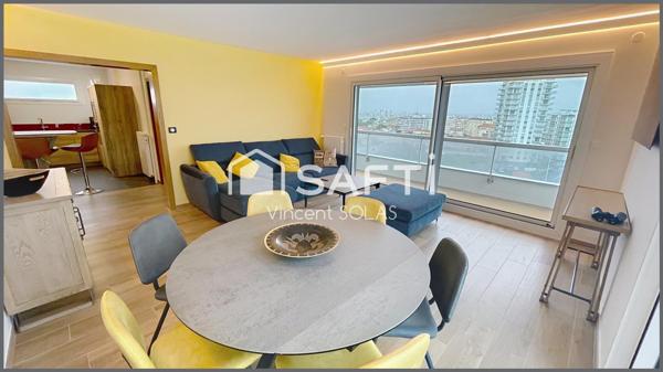 Appartement de 73m² - Haut de Gamme - Meublé - Vue Exsceptionnelle - Parking + Cave - Résidence Parfaite !