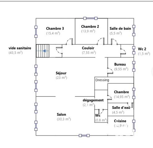 Maison à vendre 5 pièces 142 m² Beauvoisin