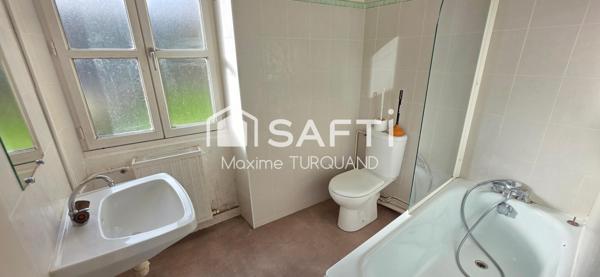 Maison 57m², 2 chambres, à rénover.