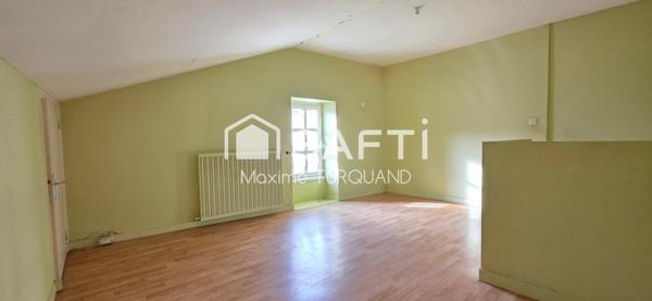 Maison 57m², 2 chambres, à rénover.