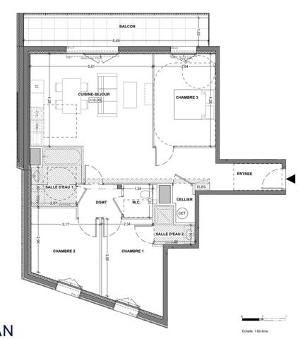 Appartement (neuf) à vendre 4 pièces 85 m² Saint-Malo