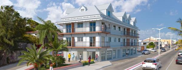 A VENDRE GRAND T4 DUPLEX NEUF À SAINTE ANNE, PLEINE VUE MER 180°