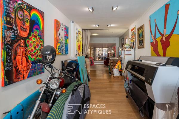 Maison de caractère en hyper centre et son Atelier d’artiste.