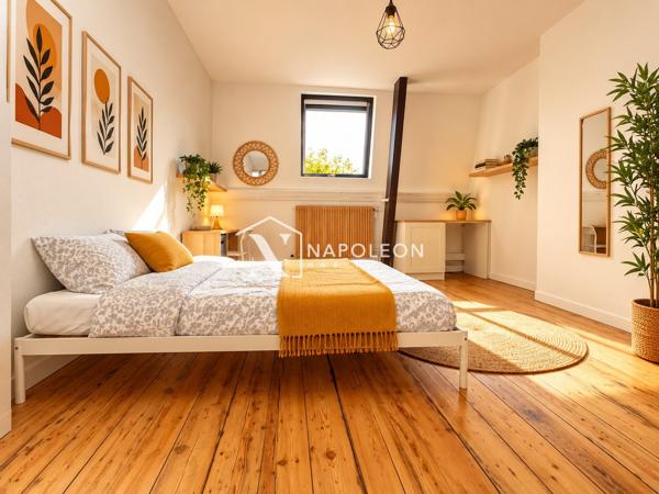 Chambre meublée 27,06 m² – Colocation Lille Fives