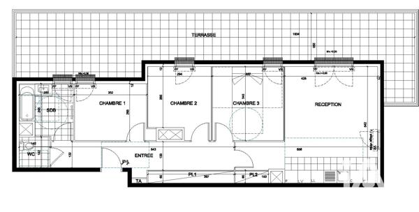 Appartement à vendre 4 pièces 77,5 m² Chelles